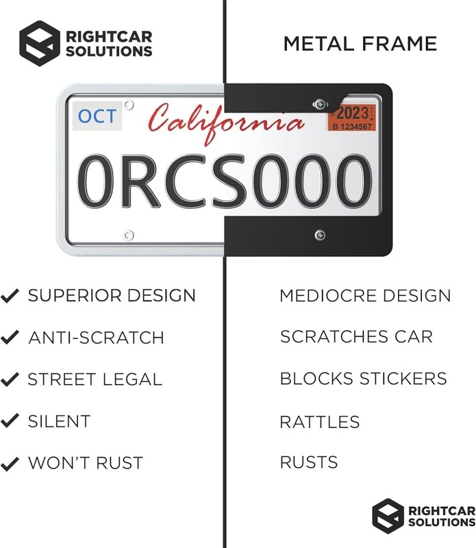 Silicone License Plate Frame Premium Rust-Proof, Rattle-Proof, Weather-Proof Lic gallery