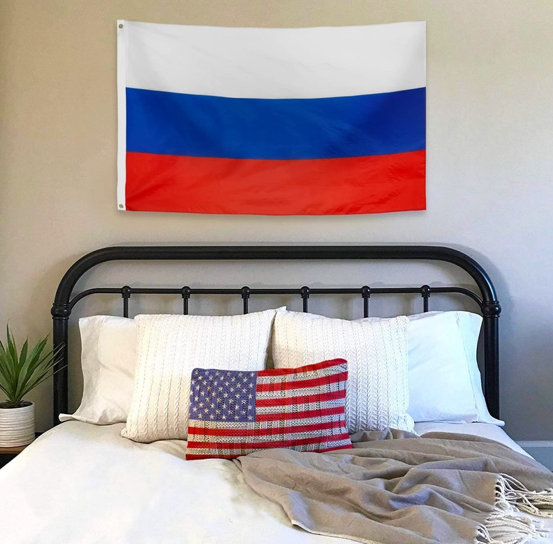 DANF Russia Flag 3x5 Ft Thick Polyester, Fade Resistant, Brass Grommets, Canv... gallery