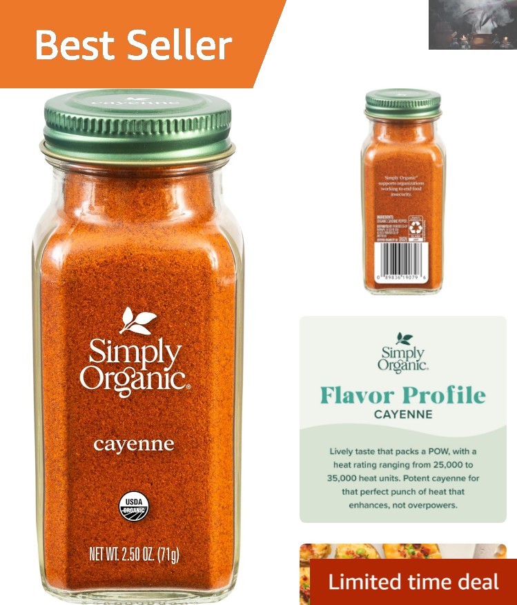 Organic Cayenne Pepper Powder 2.89 Oz - Versatile Spice for Recipes gallery