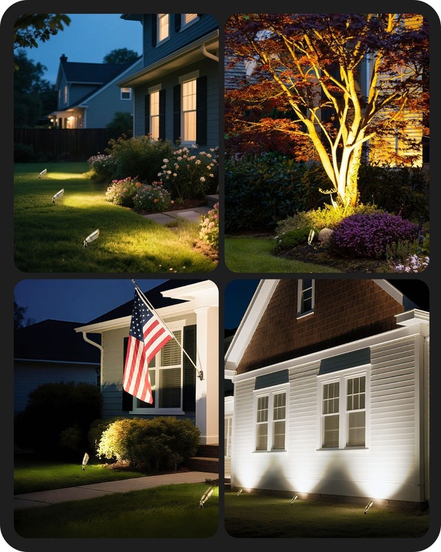 EDISHINE Solid Brass Landscape Spotlight Outdoor,12V Low Voltage LED gallery