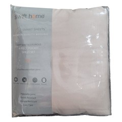 Swift Home Microfiber Smart Sheet 4 Piece Set With Side Storage Pockets, Full