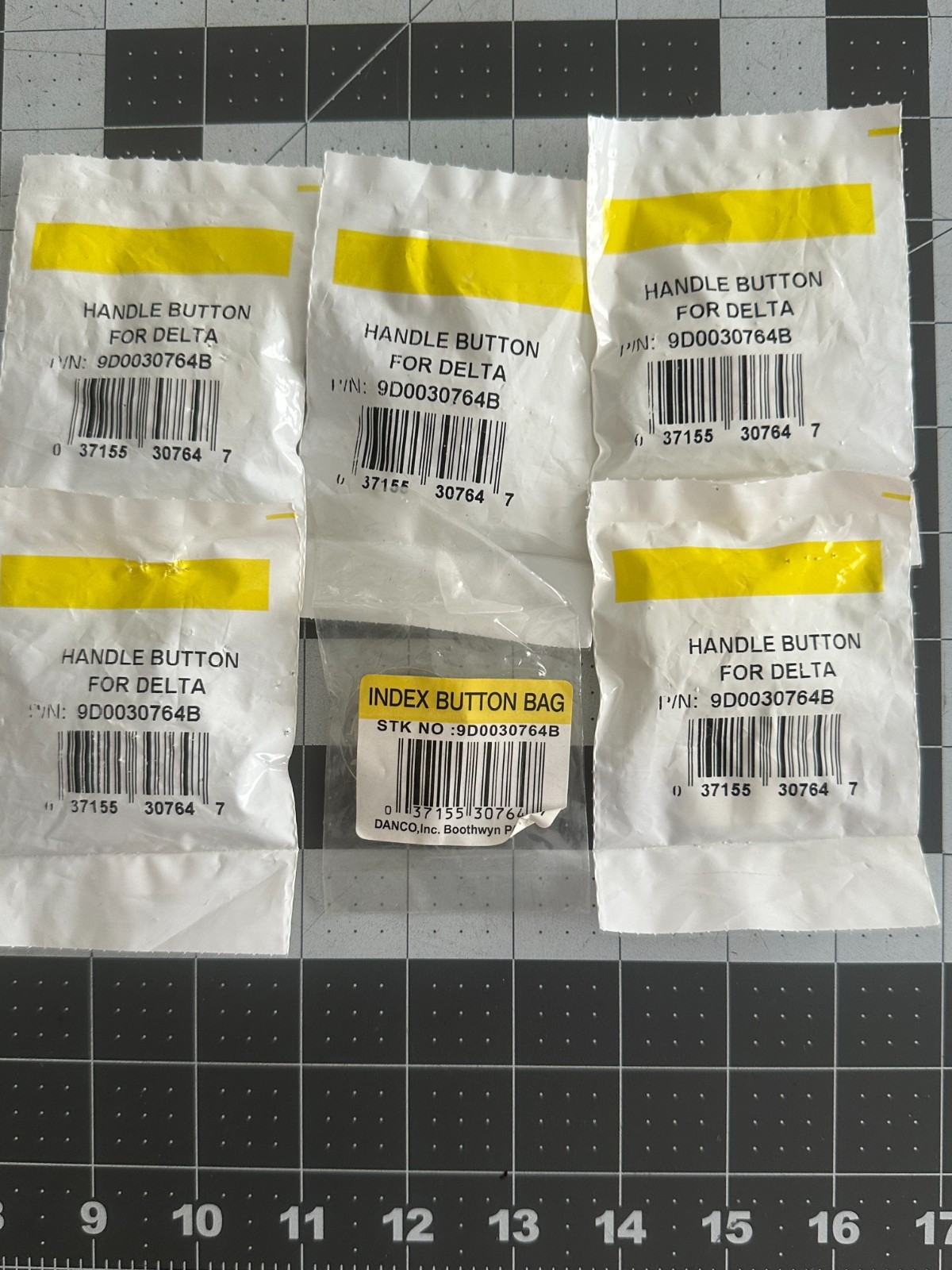 New 6-PACK LOT DANCO Index Faucet Button 30764B For Delta Single Handle 1-5/16" gallery