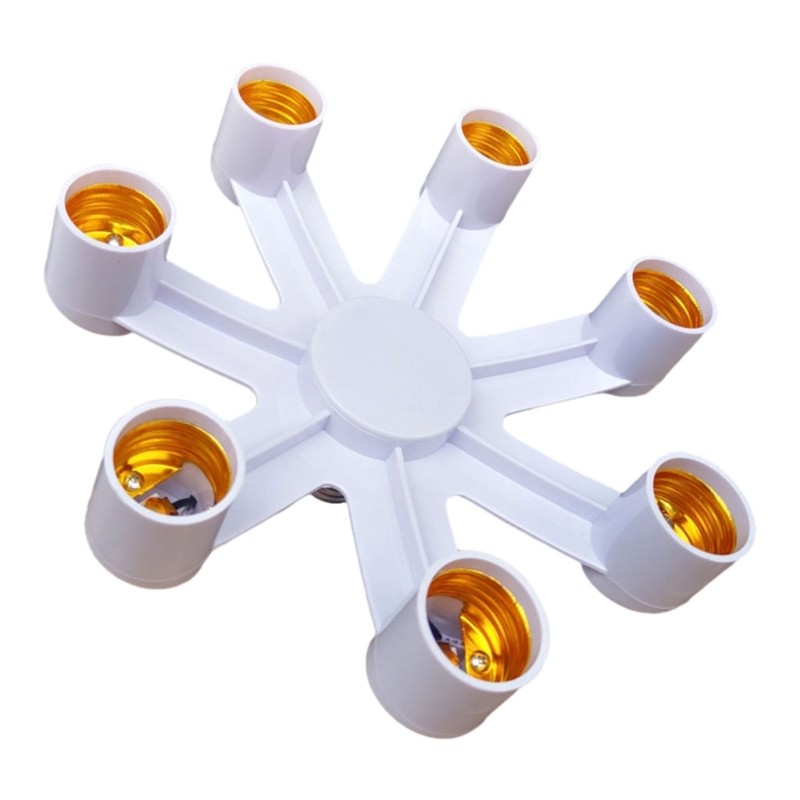 Multi Light Bulb Socket Adapter, E26/E27 Base Converter, Heat Resistant Design gallery