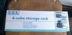 6- Cube Storage Rack NEW C.O.S.