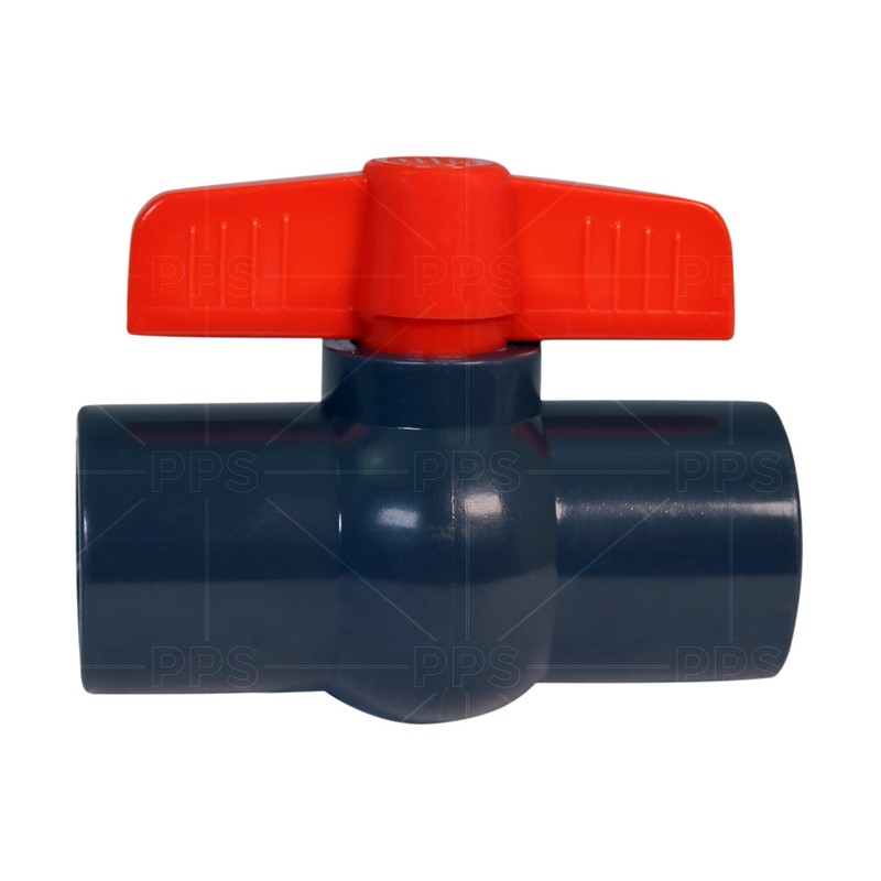 1/2 - 4 in. Gray Plastic Red T-Handle Threaded FIP PVC Ball Valve Ideal 80 Pipe gallery