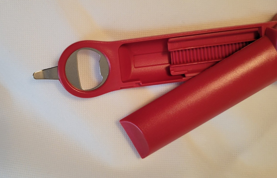 Multi-Function Retractable Jar Lid & Bottle Opener NIB You Choose RED or BLACK gallery