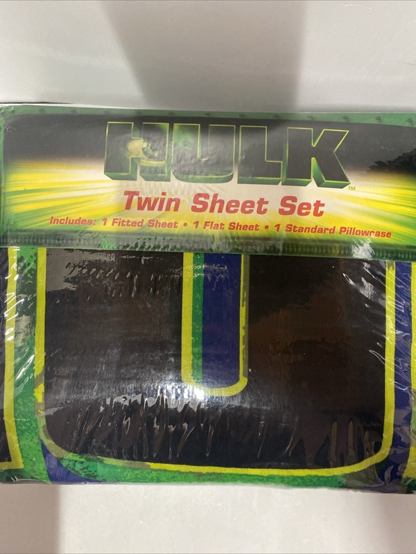 marvel 2003 hulk universal Twin Sheet Set Poly/ Cotton Blend New Jay Franco gallery