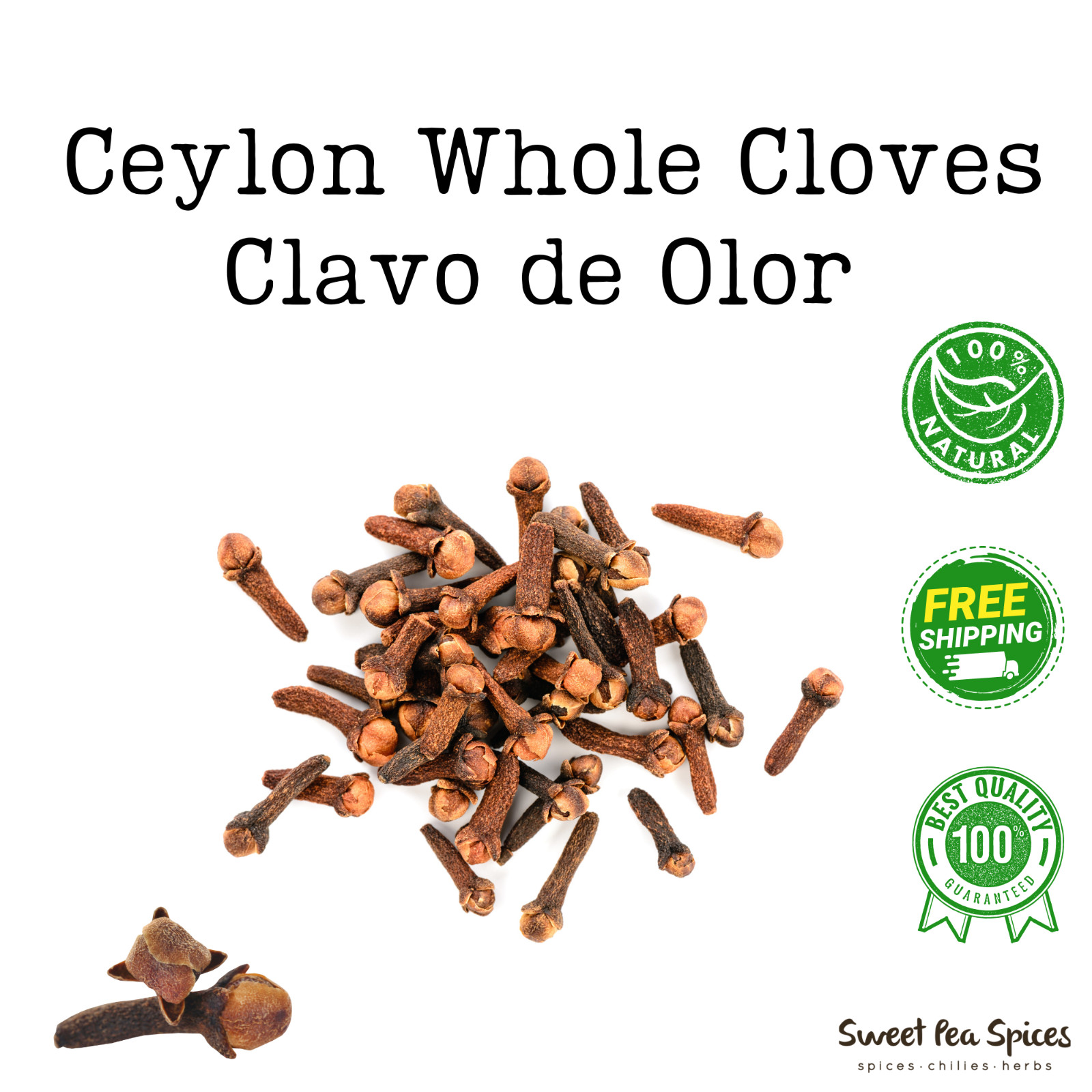 Organic Ceylon Whole Cloves - Bulk Cloves - Sri Lanka - Sun Dried Cloves gallery