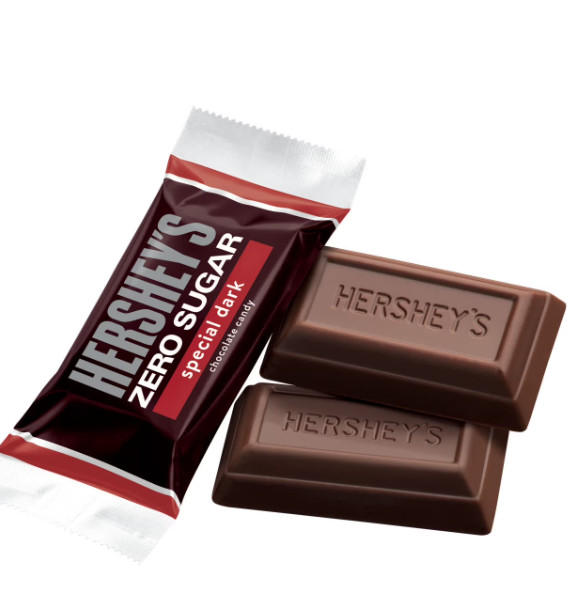 Hershey's Special Dark Zero Sugar Chocolate Candy 5.1 oz Bag – Sugar-Free Treat gallery