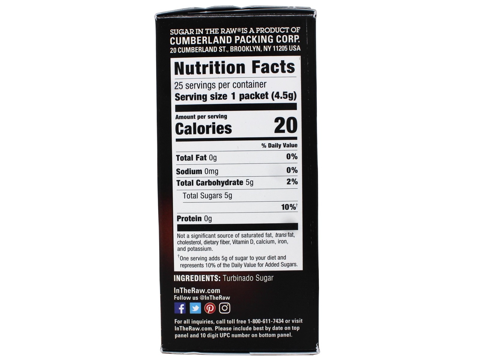 2 Pack Sugar In The Raw Turbinado Cane Sugar Packets, Vegan , 25 Packets (4 Oz) gallery