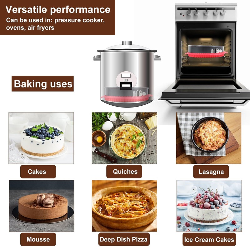 Premium Springform Pan Set - 4, 7, 9, 10 Inches Round Cake Pan set with Removabl gallery