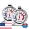 Pecula 2 Pack Refrigerator Thermometer 30-30C/20-80F Classic Fridge Thermometer gallery