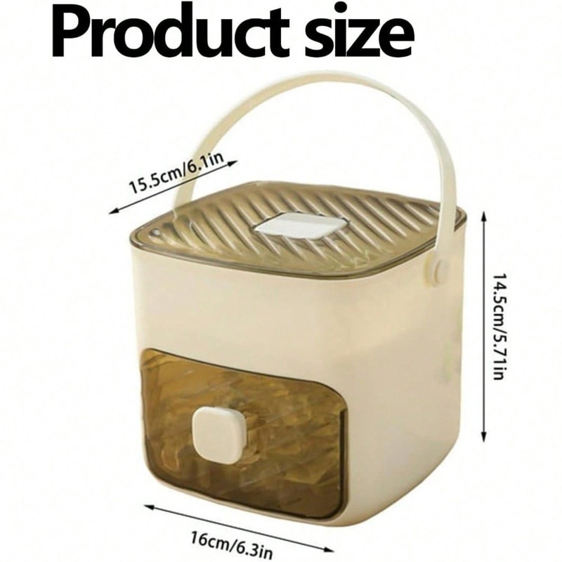 Portable Ice Cube Maker Machine with One-Touch Press Double Layer 48 Ice Cubes gallery