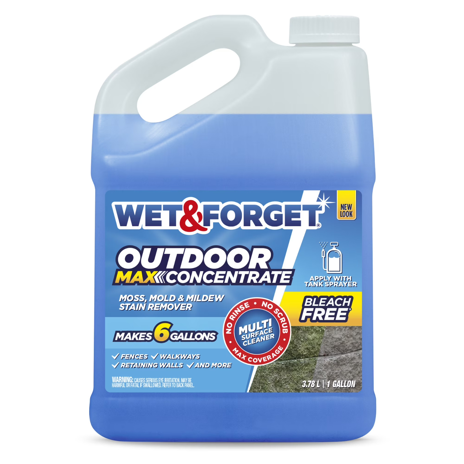 Wet & Forget Outdoor Moss, Mold and Mildew Stain Remover Concentrate - 1 Gal gallery