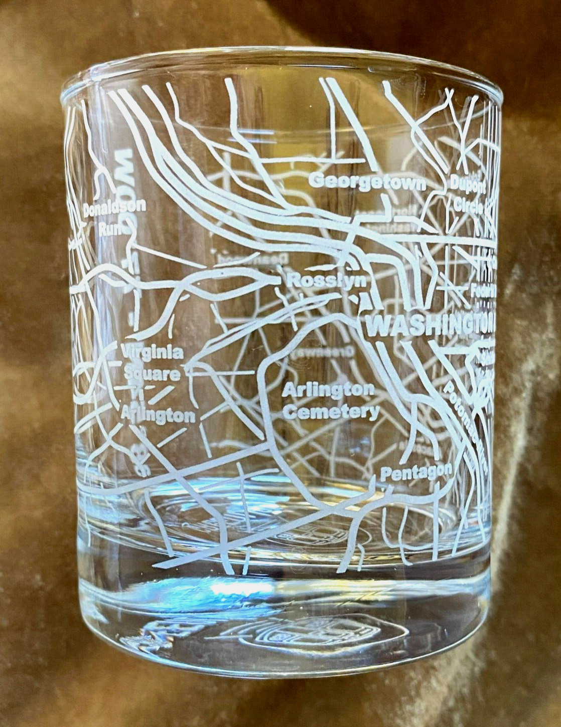 Greenline Goods ~ Washington, D.C. Area Map Glass ~ 10 Oz Rocks Tumbler ~ Mint gallery