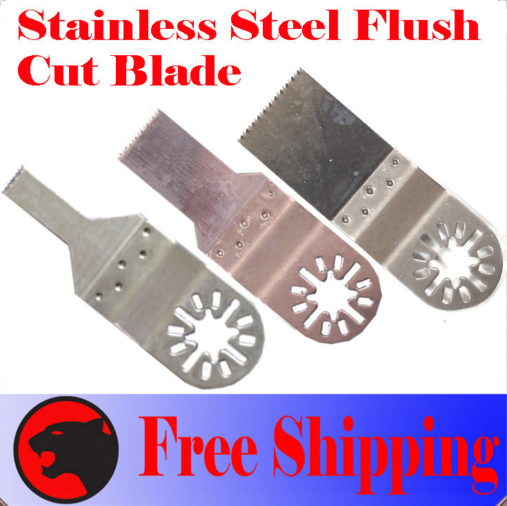 3 SS Flush Oscillating Multi Tool Saw Blade For Dremel Bosch Fein Multimaster