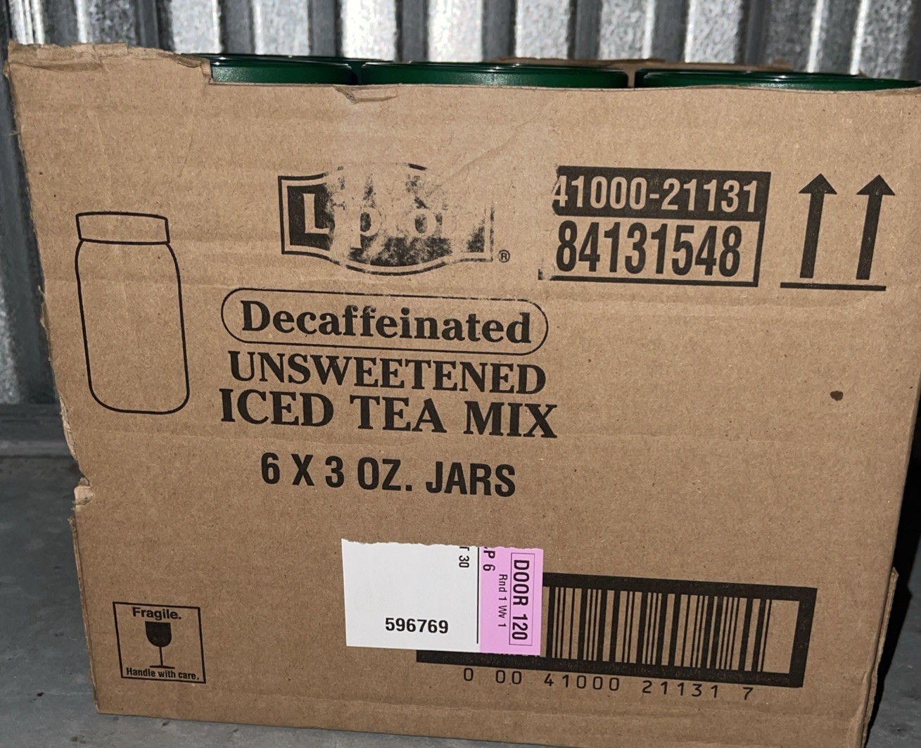 6 Lipton Instant Iced Tea Unsweetened Decaffeinated Makes 30 Quarts each SEALED gallery