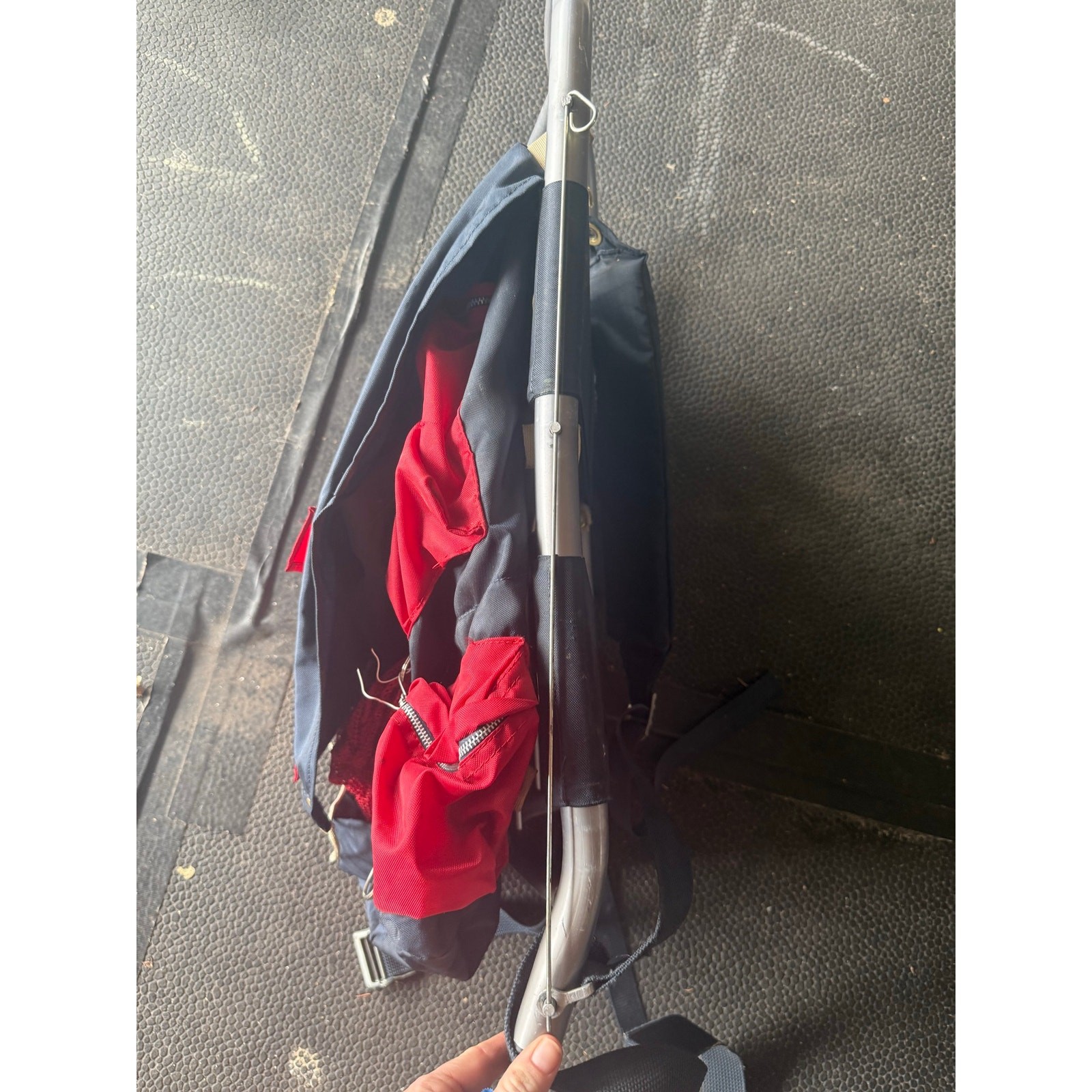 Vintage Go Pack Red External Frame Hiking Backpack Pack Daypack   3