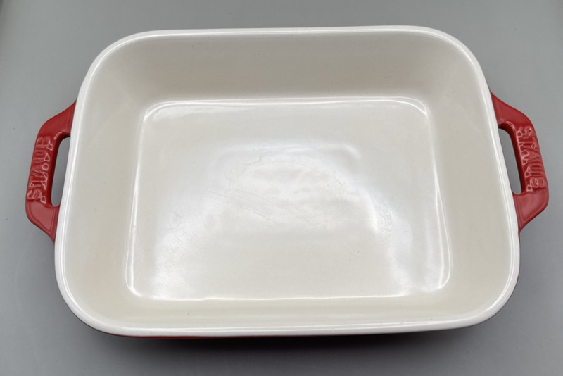 Staub Stoneware 2-pc, Rectangular Baking Dish Set, cherry gallery