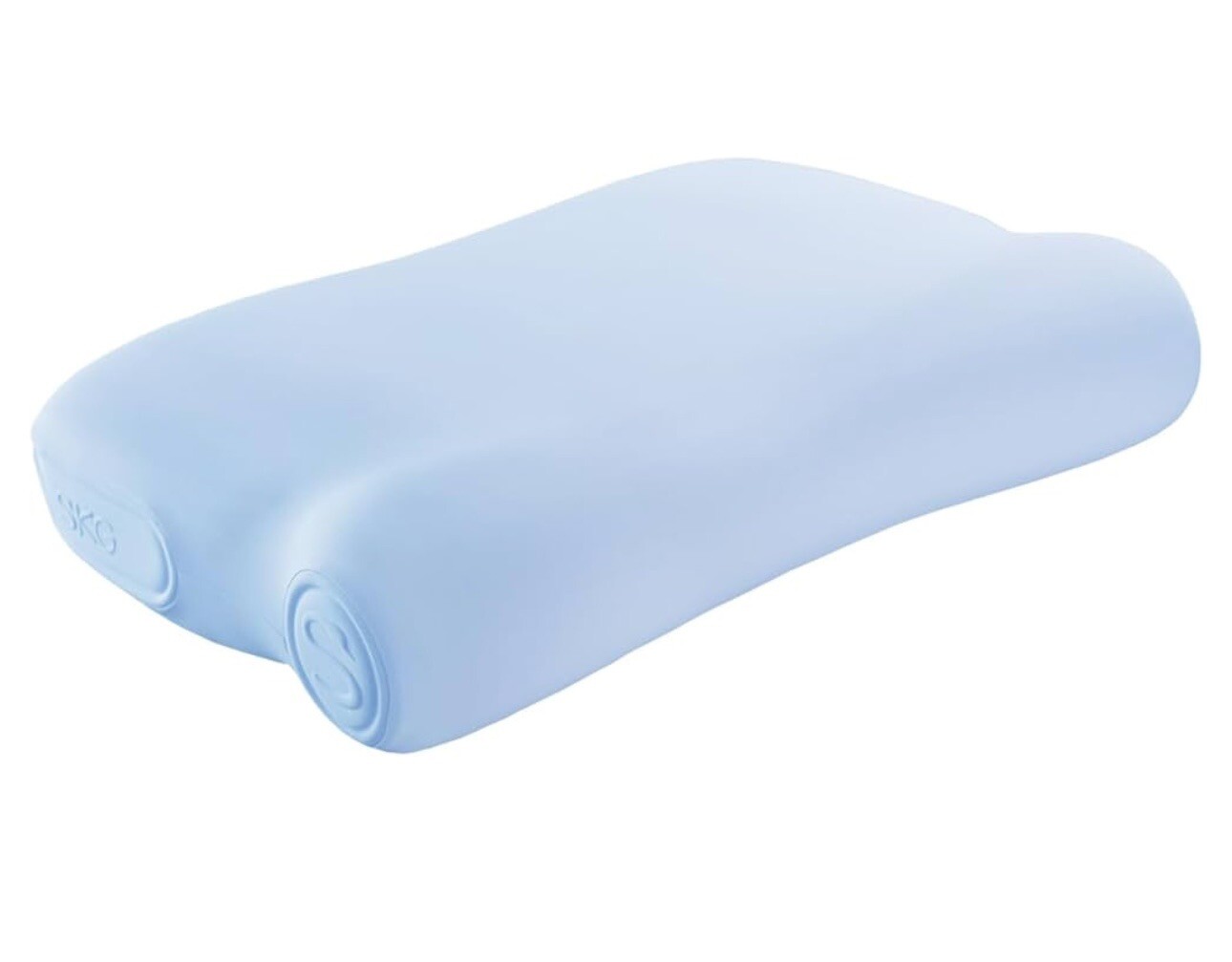 P3E Memory Foam Cervical Neck Support Pillow 3-Layer Ergonomic Light Blue New gallery