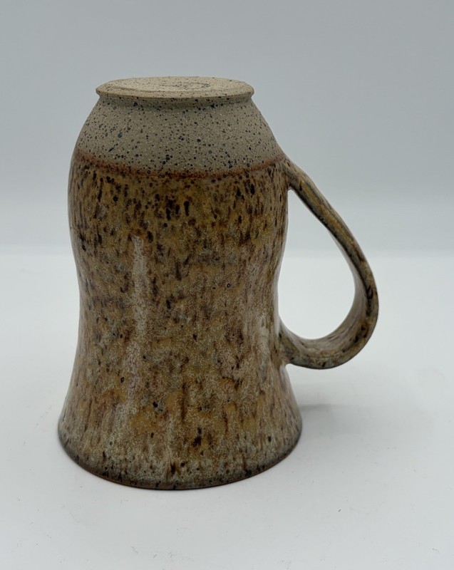 Cooperstown Pottery Tan Speckled Rustic Studio Art Pottery Mug 16oz gallery