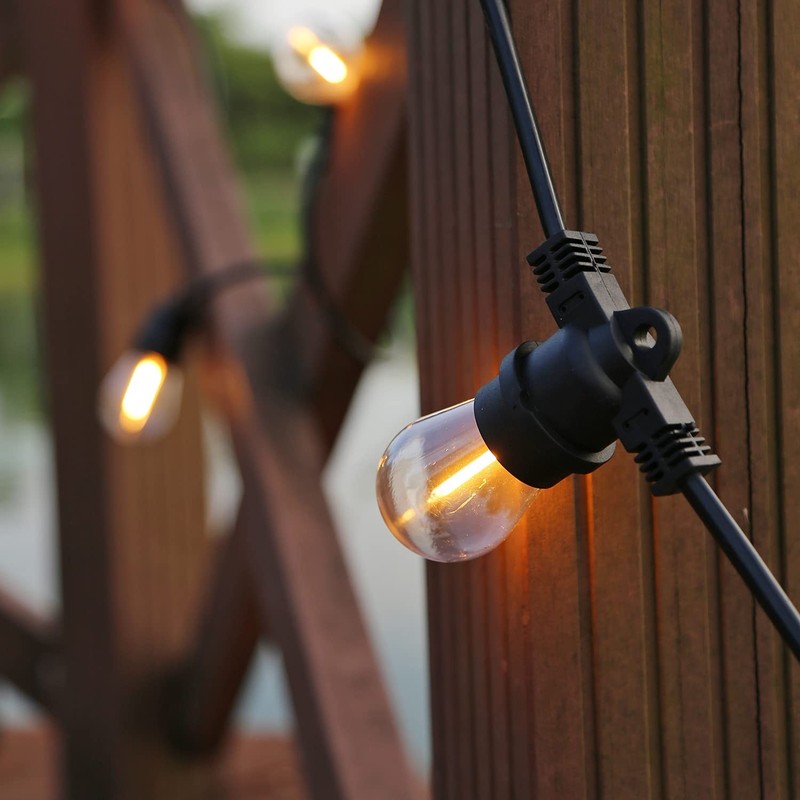 Shatterproof LED String Lights, Waterproof, Warm White 2200K, 70LM, E26 Base ... gallery