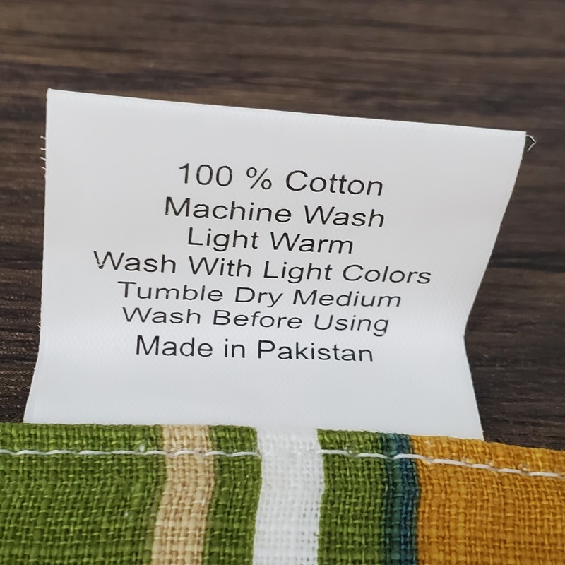 Gorgeous Ruvanti Placemats Multicolor Stripes 13" x 19" 100% Cotton Set of 6 gallery