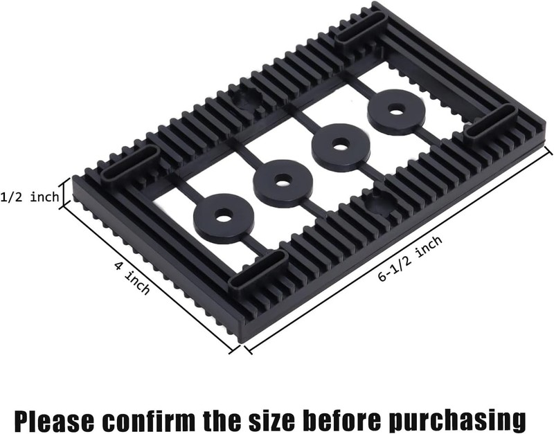 High-Quality Rubber Pump Pad – Reduce Noise 95% for Pools & Spas, 6.5x4x1/2in gallery