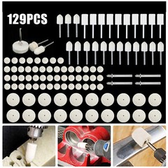 129Pcs Wool Felt Polishing Buffing Pads Waxing Head Wheel for Dremel Accessories