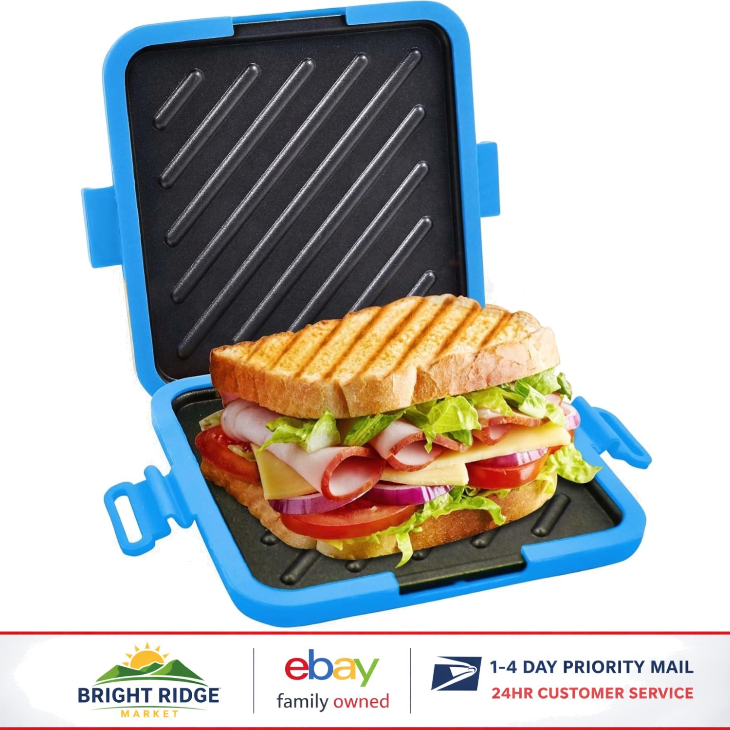 Microwave Sandwich Maker for Quick Grilled Cheese and Paninis in 5 Minutes gallery