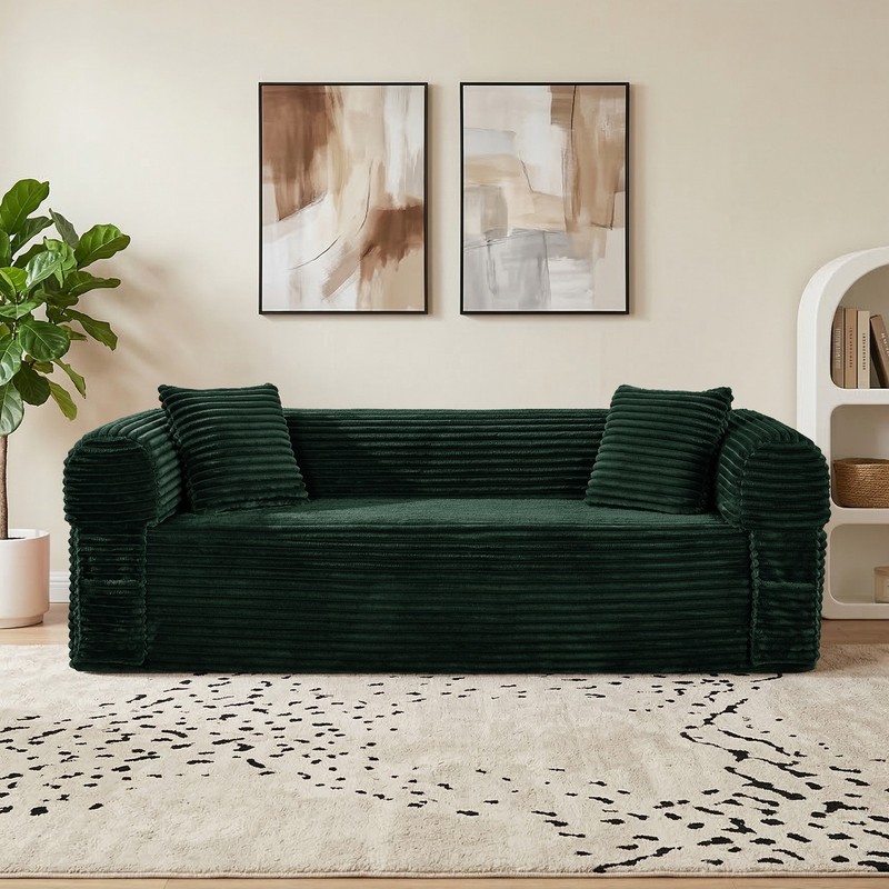 Compression Sofa-Convertible Sleeper Sofa Bed,Floor Couch with Fixed-Shape Frame gallery