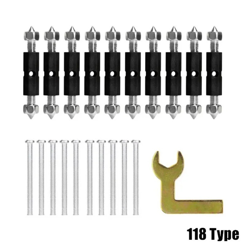 10pcs Wall Switch Socket Cassette Repair Kit with Screws and Wrench - NEW