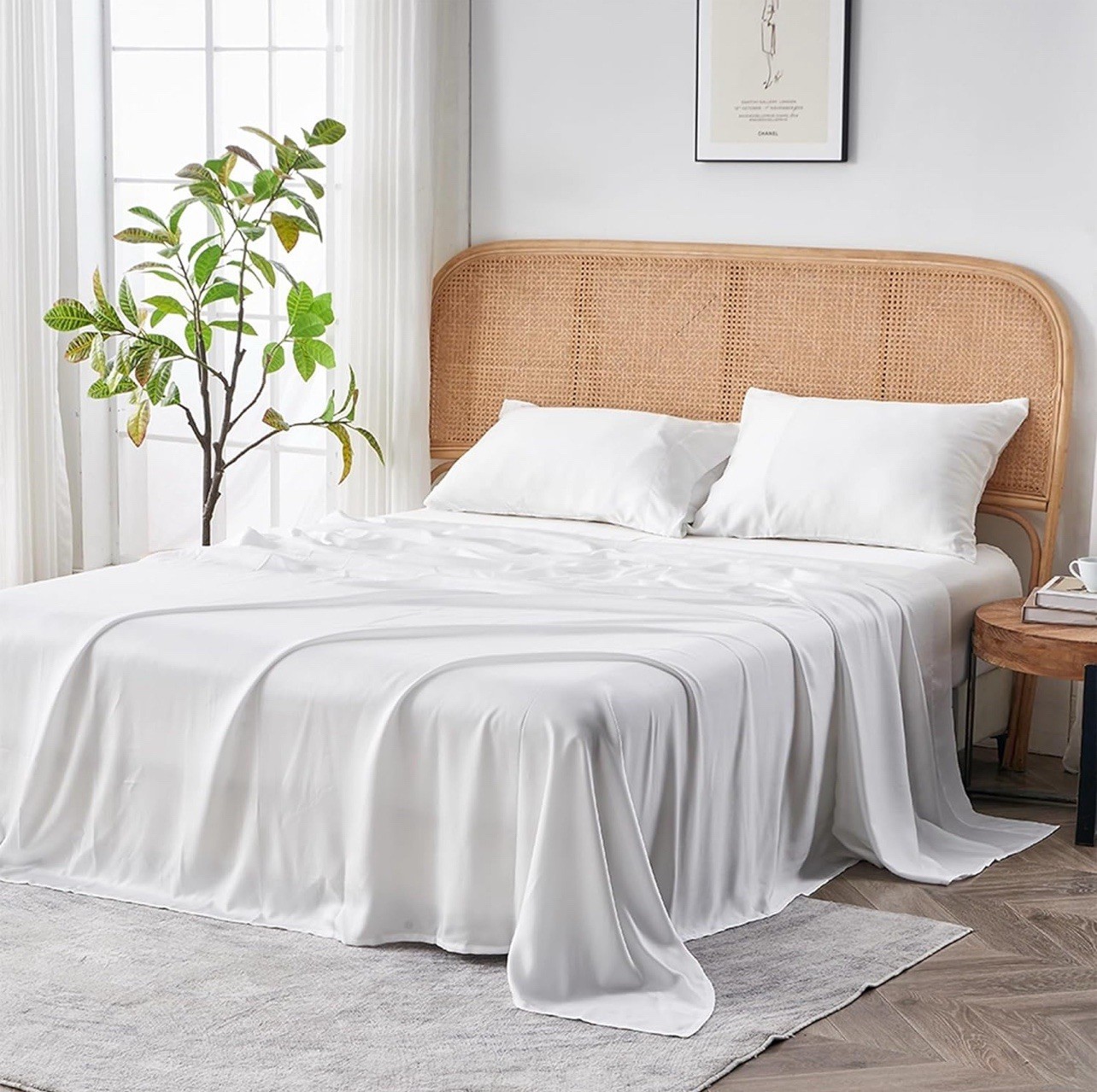 Sijo AiryWeight Tencel Sheet Set, 100% Lyocell Derived From Eucalyptus, ( King) gallery