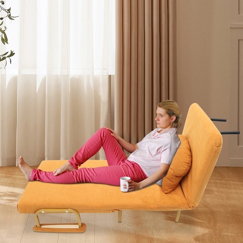 3 IN 1 Convertible Sofa Bed Folding with Pillow & 5-Position Adjustable Backrest gallery