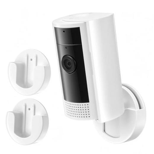 2 Pack Adhesive Indoor Wall Mount, Two Ways Easy Installation with Strong White