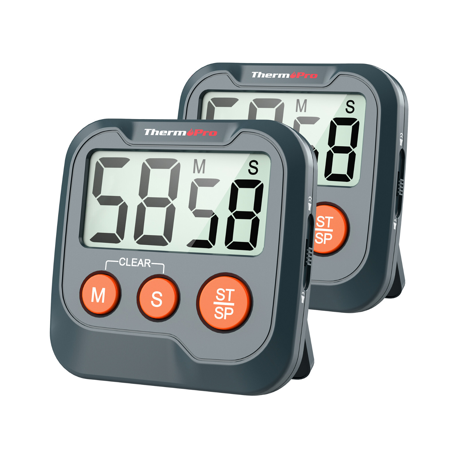 ThermoPro TM03W 2-Pack Digital Timer for Cooking, Countdown Timer Stopwatch gallery