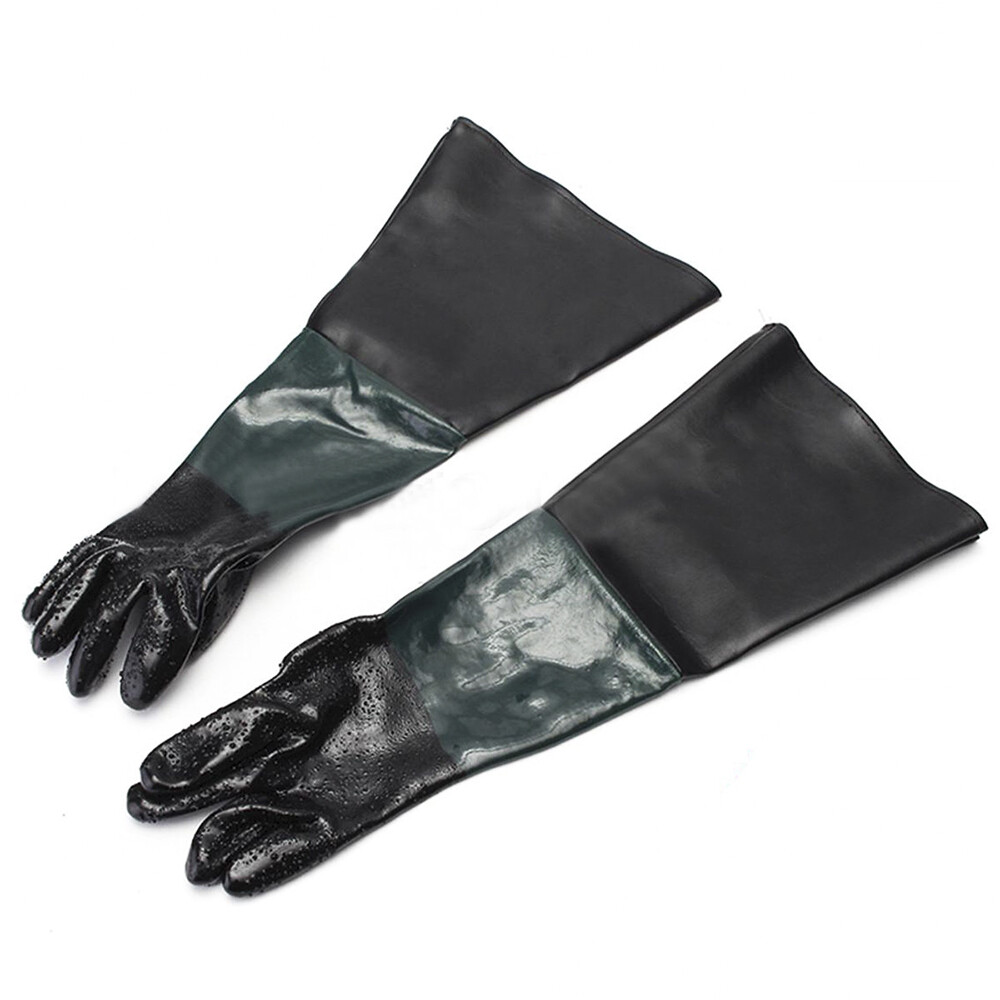 24"x8" Replacement Labour Protection Gloves For Sand Blasting Cabinet Sandblast gallery