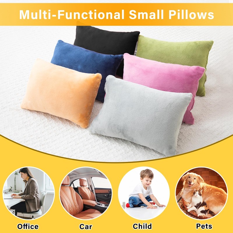 1 MIDDLE ONE 2 Pack Small Pillow, Memory Foam Mini Pillow 11 X 7 Inches for T... gallery