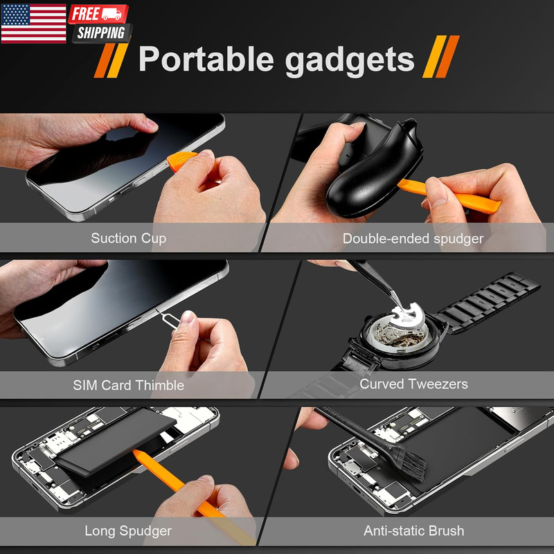 24Pcs Small Precision Screwdriver Set with Torx T5 T6 T8 T9, Y00, Star P5, Mini gallery