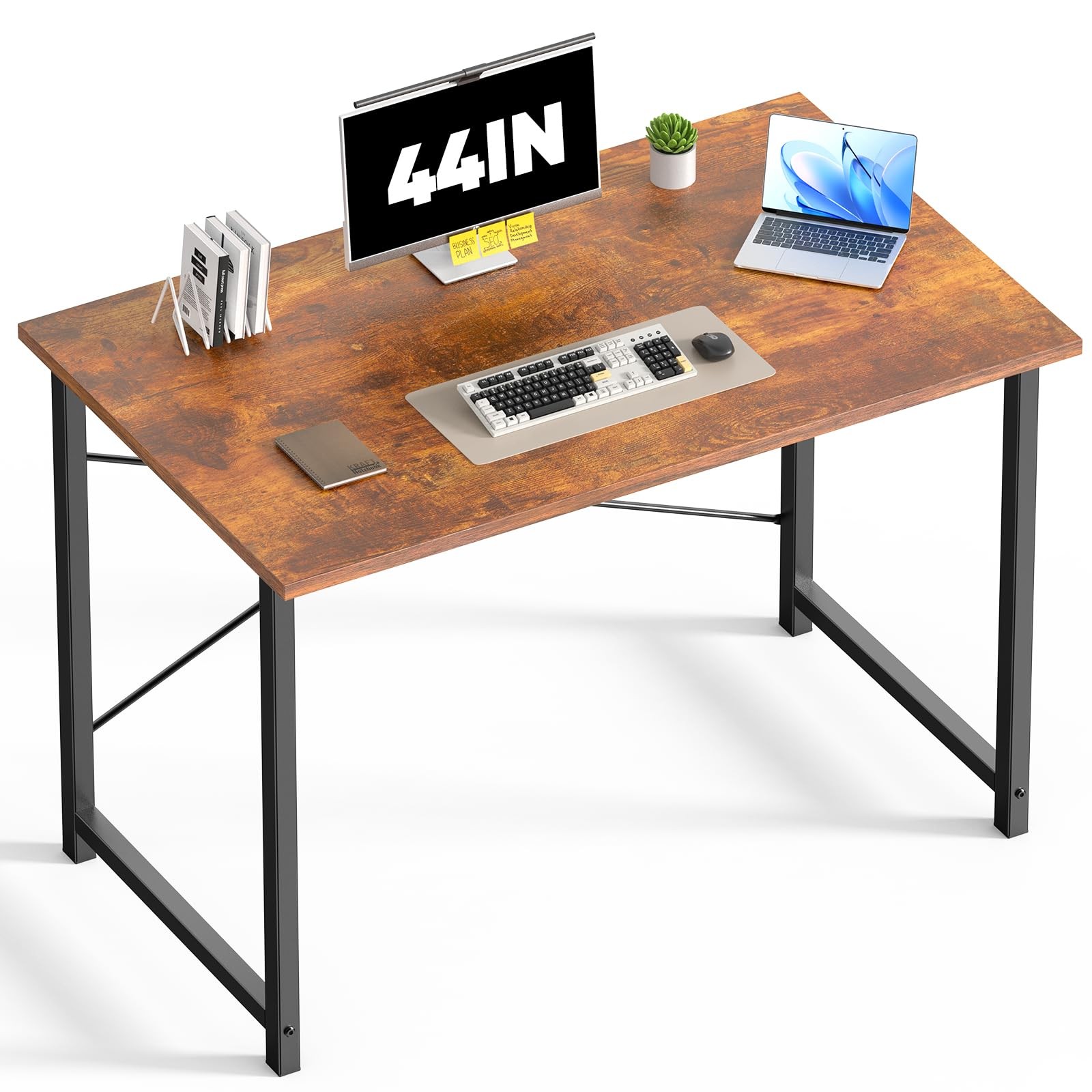 DUMOS 44 Inch Small Computer Desk for Home Office Gaming Writing Desks for gallery