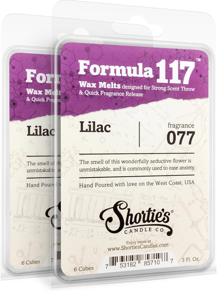 Pure Lilac Wax Melts Multi Pack - 2 Highly Scented 3 Oz. Bars (6 Oz. Total) - Ma