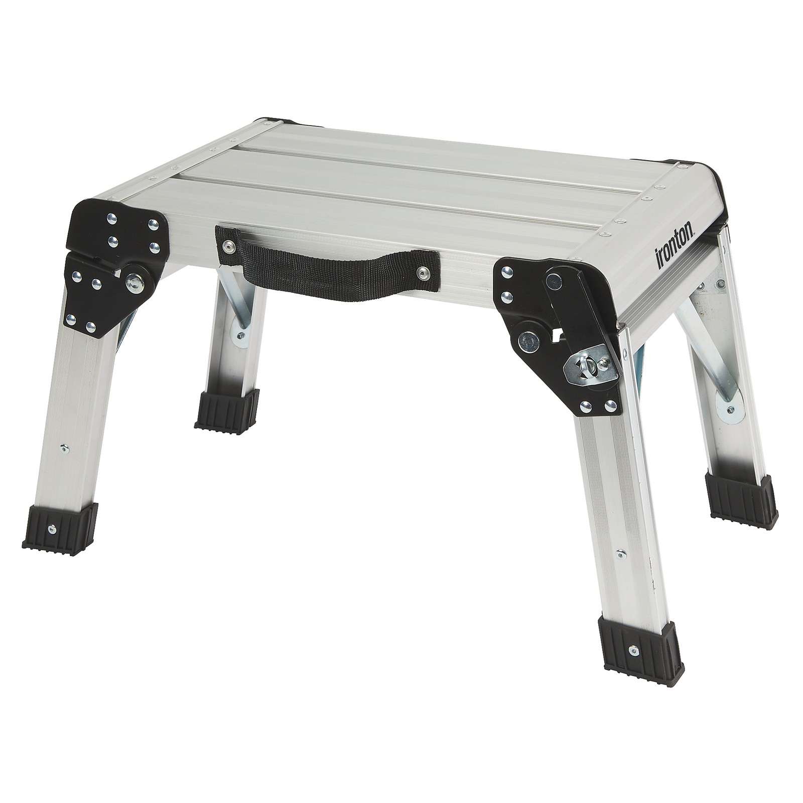 Ironton Folding Aluminum Work Platform, 350-Lb. Capacity, Portable Step Platform gallery