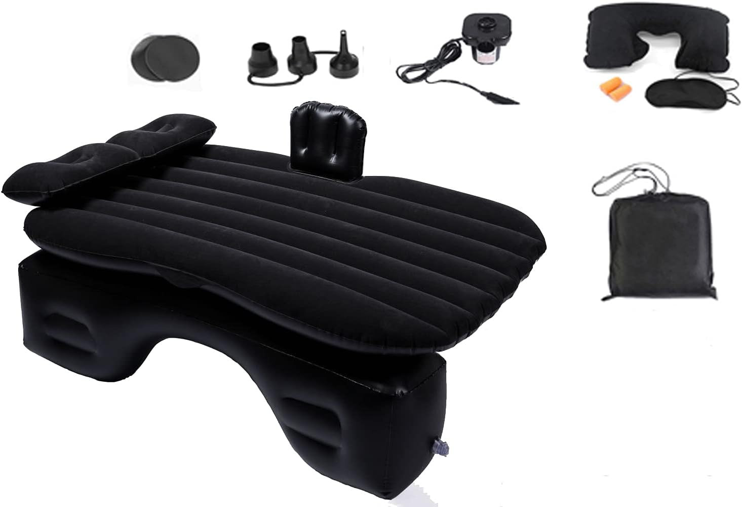 Inflatable Car Air Mattress Back Seat Bed with Air Pump,Thickened Portable Car T gallery