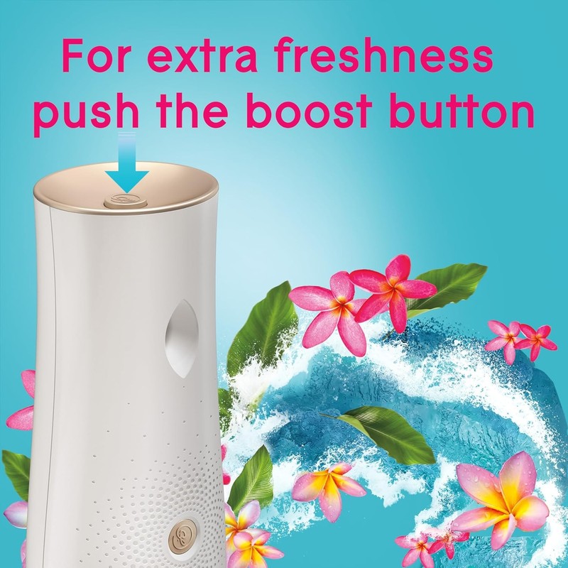Glade Automatic Spray Refill, Air Freshener for Home and Bathroom, Aqua Waves, 6 gallery