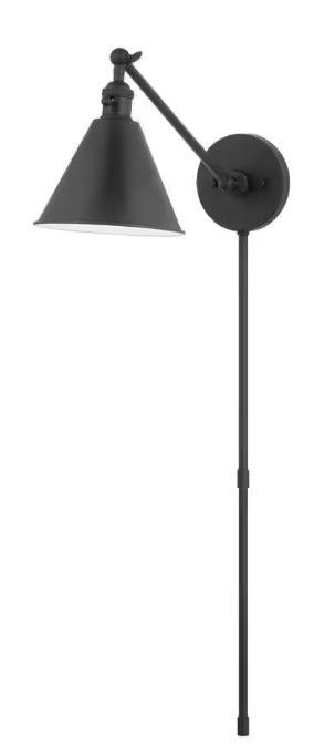 VISUAL COMFORT / GENERATION LIGHTING SALEM 1 ARM WALL SCONCE-MIDNIGHT BLACK gallery