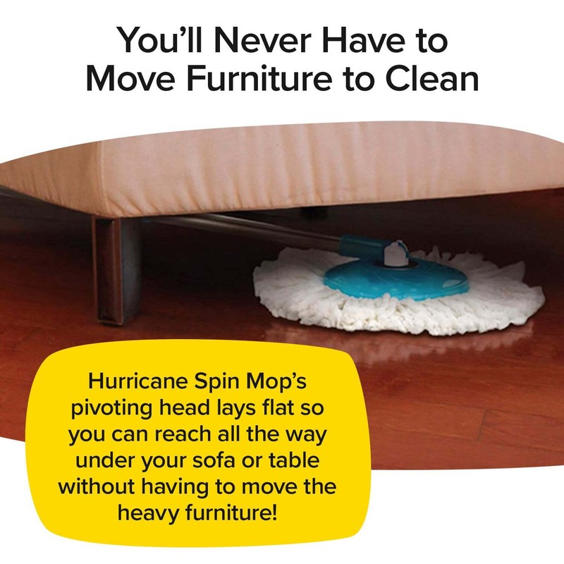 Hurricane Spin Mop Home Cleaning System by BulbHead, Floor Mop with Bucket gallery