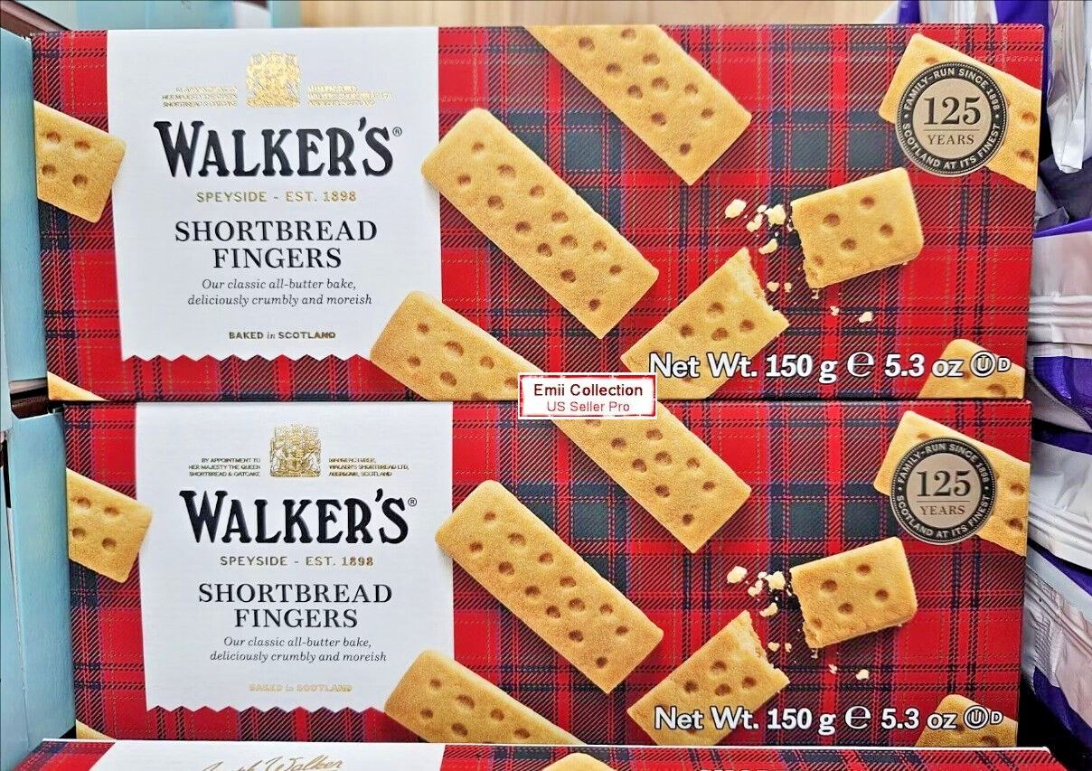 Walker’s Scottish Pure Butter Shortbread Fingers 5.3oz 150g (2 Boxes) gallery