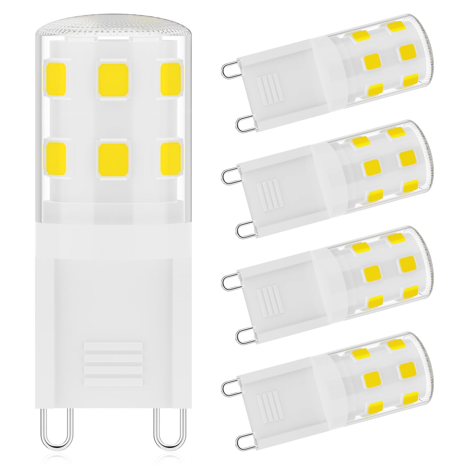 SNBIHIBE G9 LED Bulb 2W,25W Halogen Standard Base, Daylight White -5pcs gallery