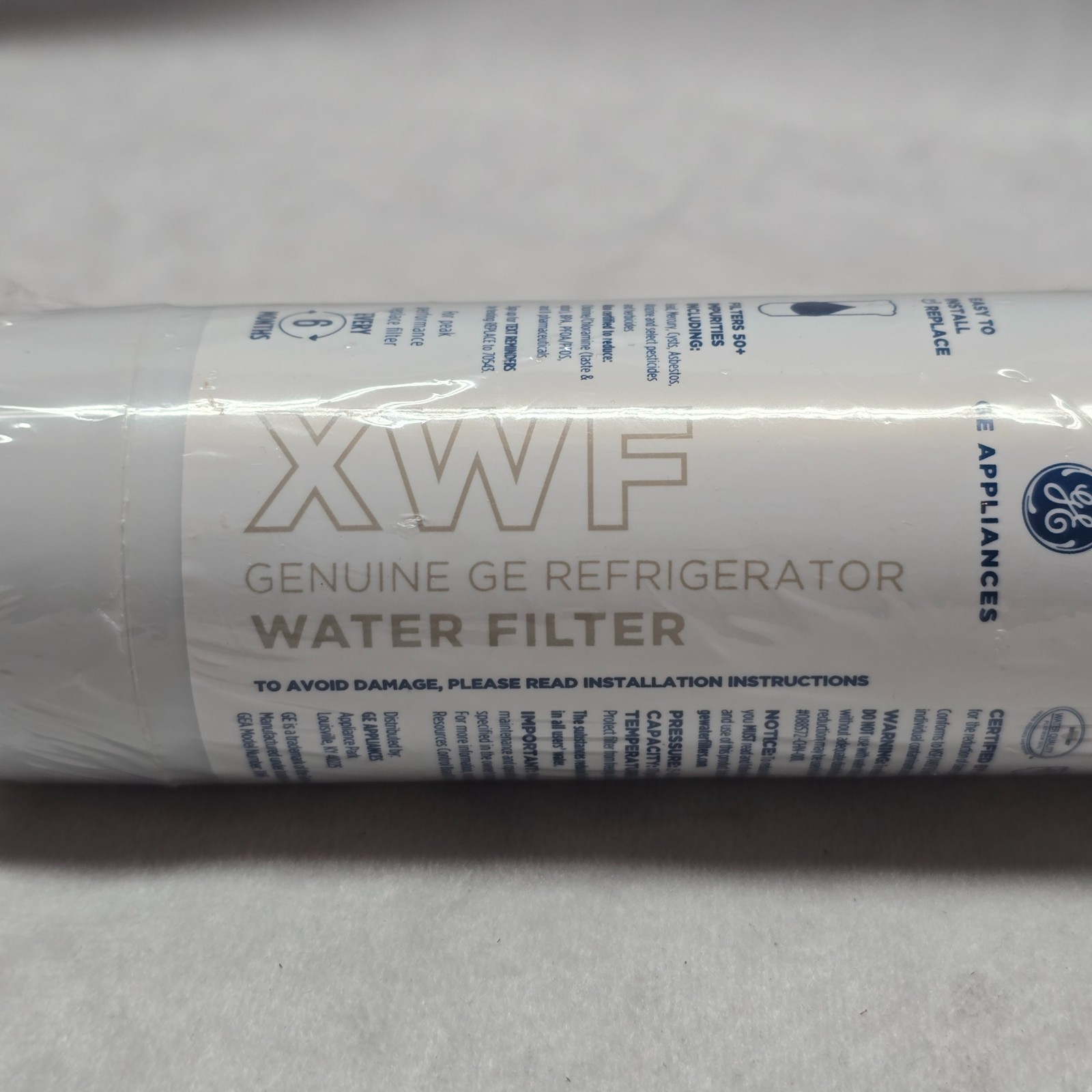 Genuine General Electric XWF Refrigerator Water Filter - White Sealed gallery