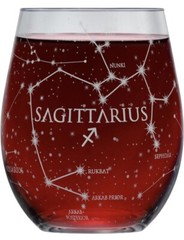 Greenline Goods Sagittarius Stemless Wine Glass – Astrology Sign (Single Glass)